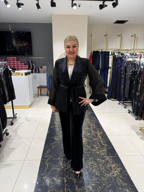 İpek Şifon Kadife Takım