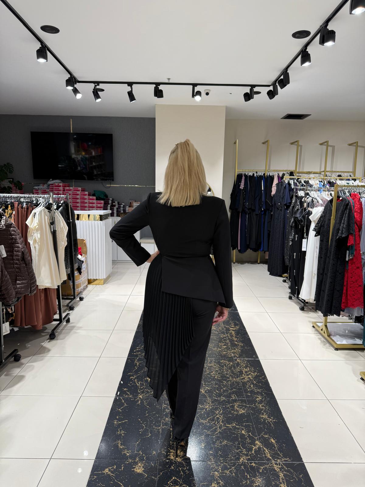 Siyah İkili Krep Takım - Görsel 3