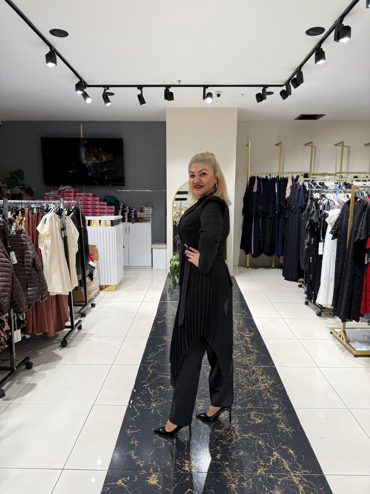 Siyah İkili Krep Takım - Görsel 2