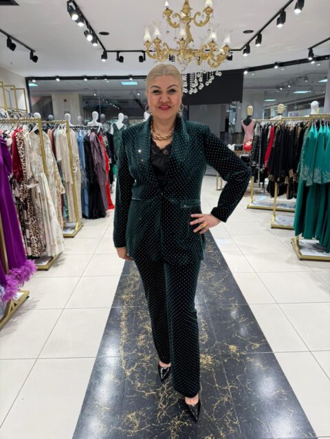 Taşlı Kadife Takım