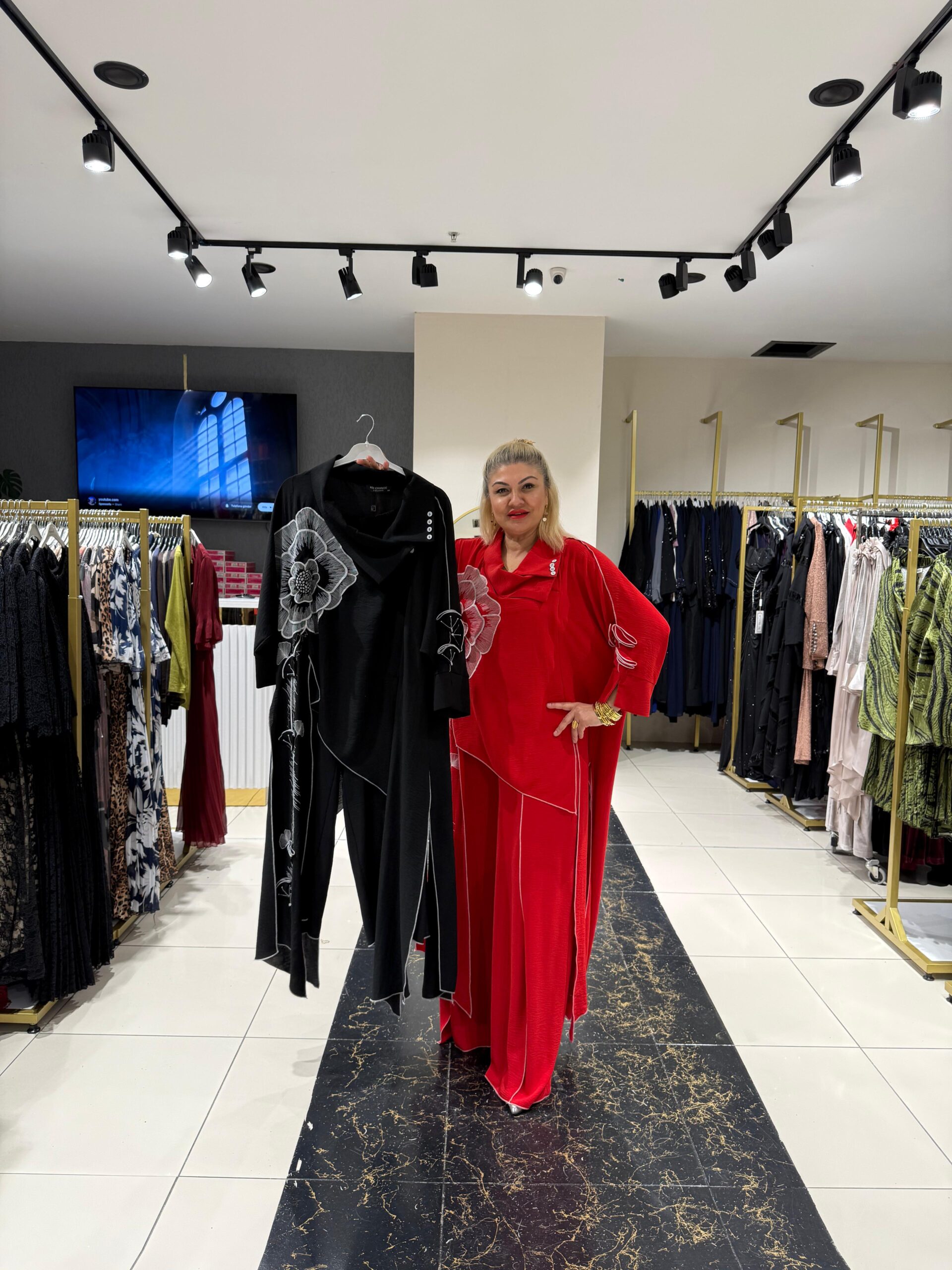 Gelincik Motif Degaje Yaka Alt Üst Takım - Görsel 5